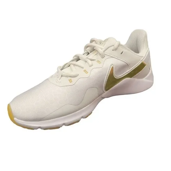 Nike Womens Legend Essential 2 CQ9545-010 White Gold Running Shoes Sneakers - Picture 7 of 7